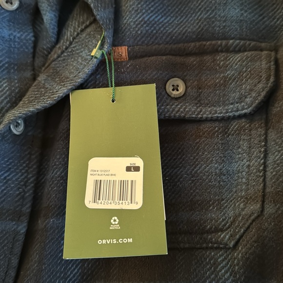 Orvis Big Bear Flannel Size Large NWT - Picture 10 of 15